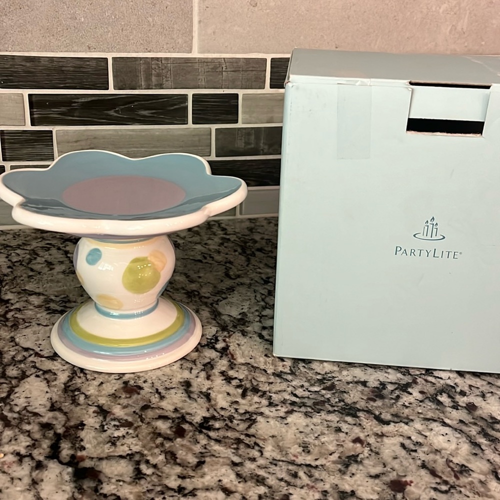 PartyLite Lively Pillar Holder Set Retired P16B/P8564